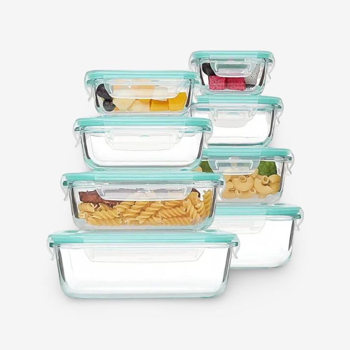 Glass Food Storage Containers – Bento Lunch Box & Kitchen Organizer